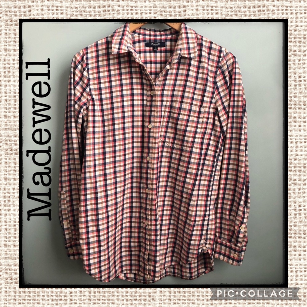 Madewell Checked Flannel Size S 💕